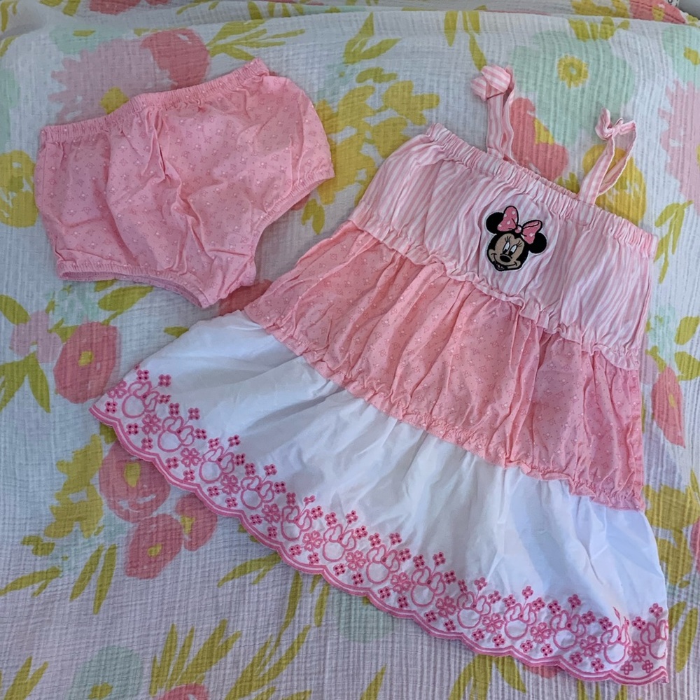 Disney Baby sun dress with matching diaper cover